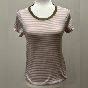 Madewell Women’s Tierney Stripe Ringer Tee Size XS